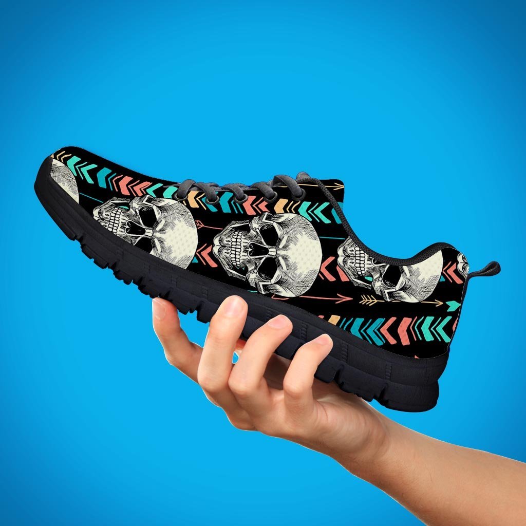 Tribal Skull Men's Sneakers-grizzshop