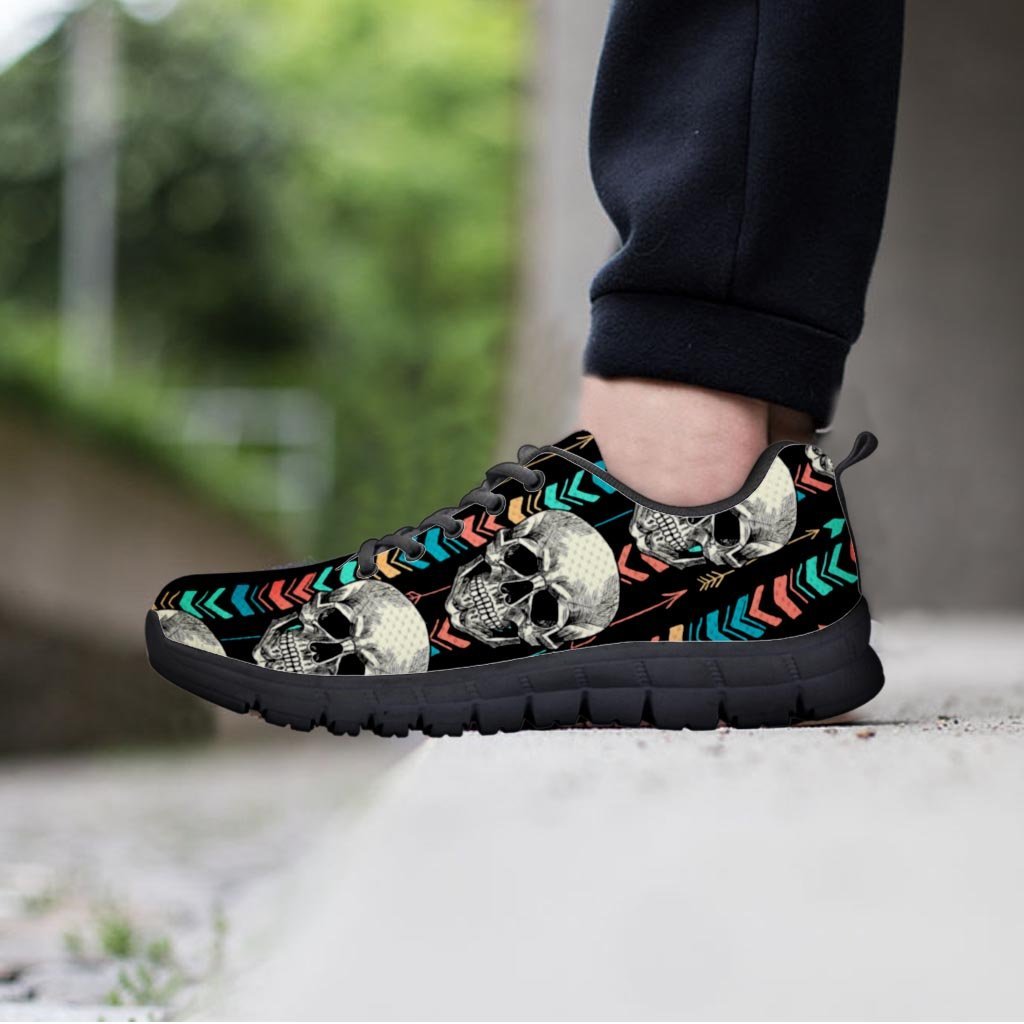 Tribal Skull Men's Sneakers-grizzshop