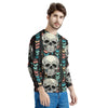 Tribal Skull Men's Sweatshirt-grizzshop