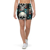 Tribal Skull Mini Skirt-grizzshop