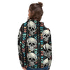 Tribal Skull Women's Hoodie-grizzshop