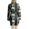 Tribal Skull Women's Robe-grizzshop