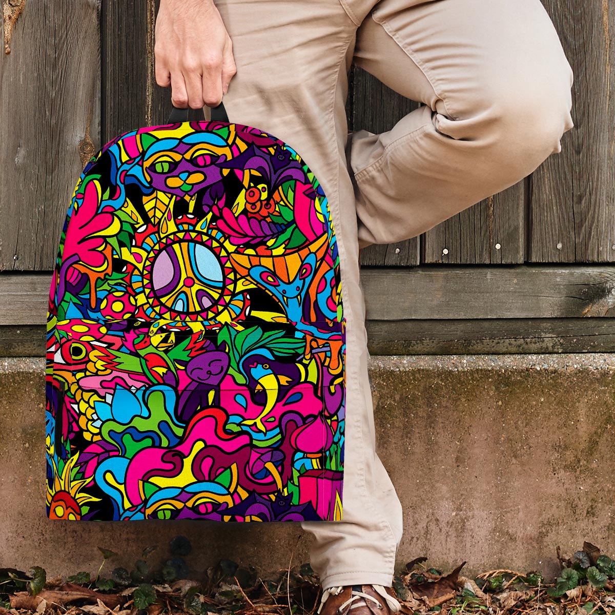 Tribal Trippy Backpack-grizzshop