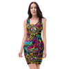 Tribal Trippy Bodycon Dress-grizzshop