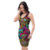 Tribal Trippy Bodycon Dress-grizzshop