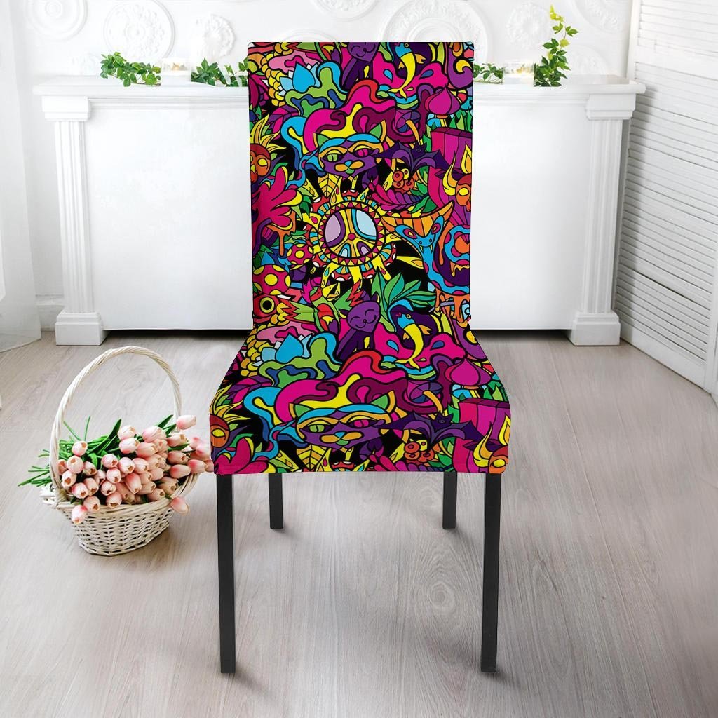 Tribal Trippy Chair Cover-grizzshop