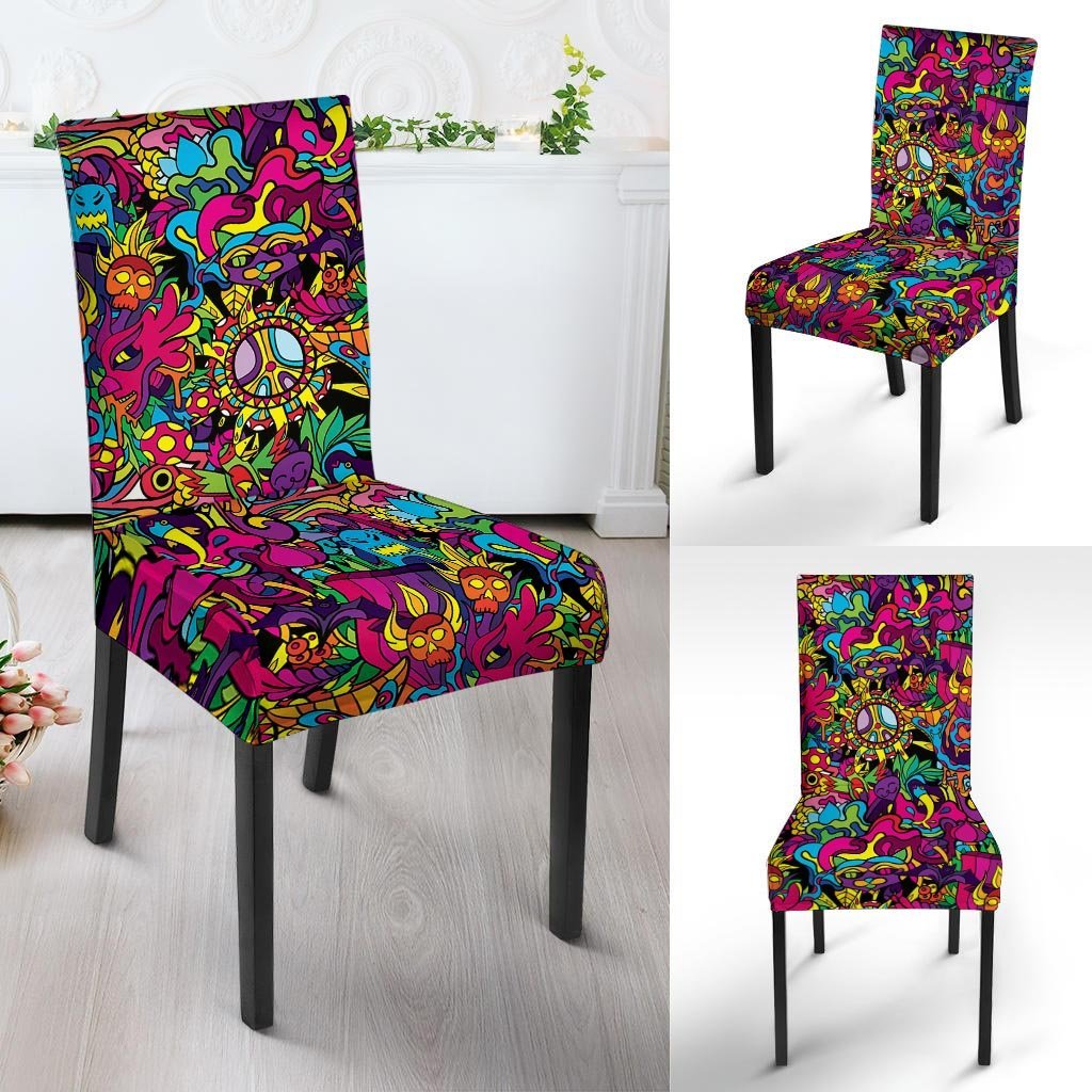 Tribal Trippy Chair Cover-grizzshop