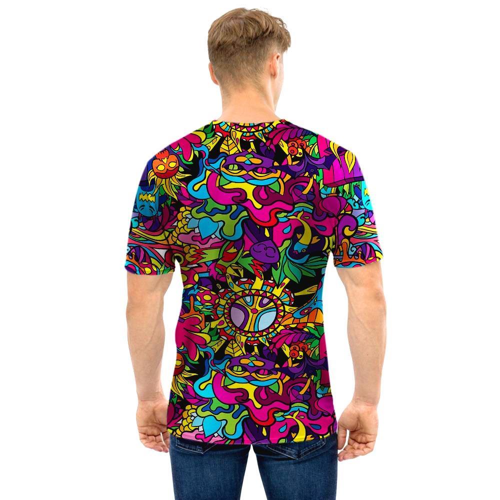 Tribal Trippy Men T Shirt-grizzshop