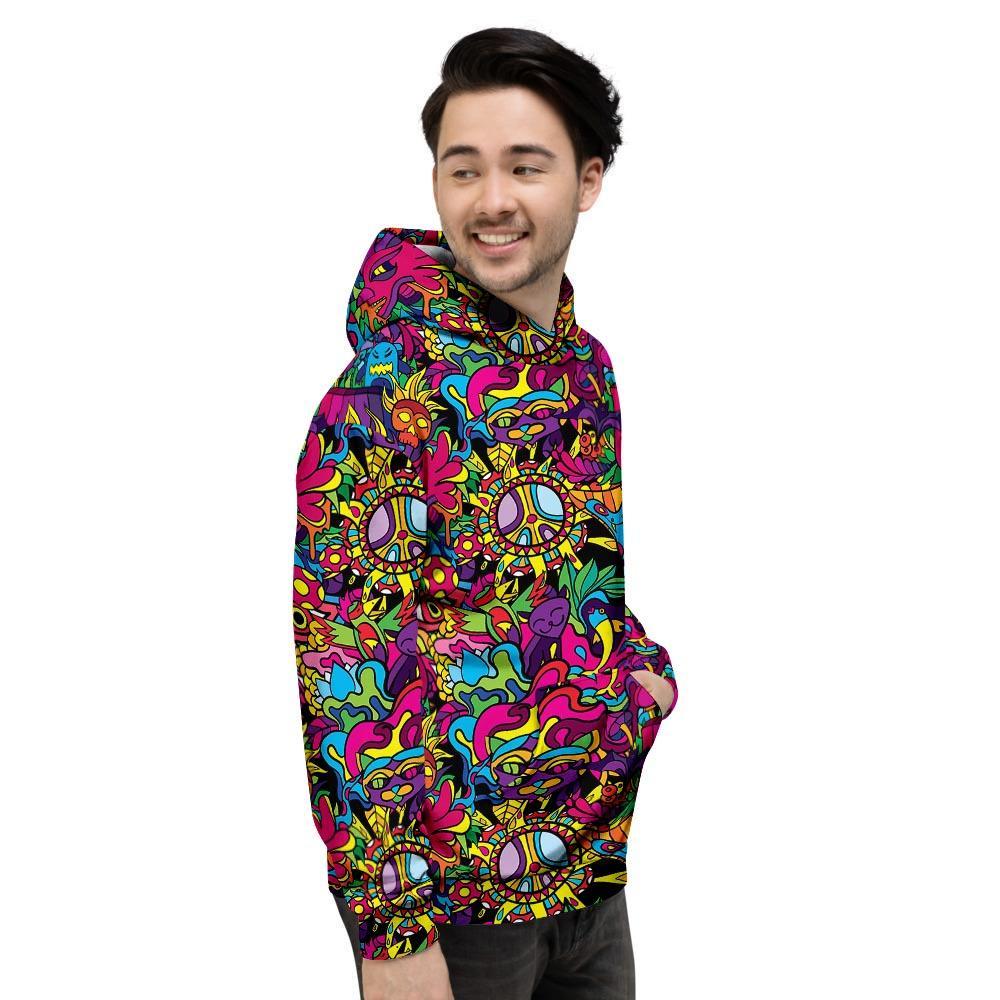 Tribal Trippy Men's Hoodie-grizzshop