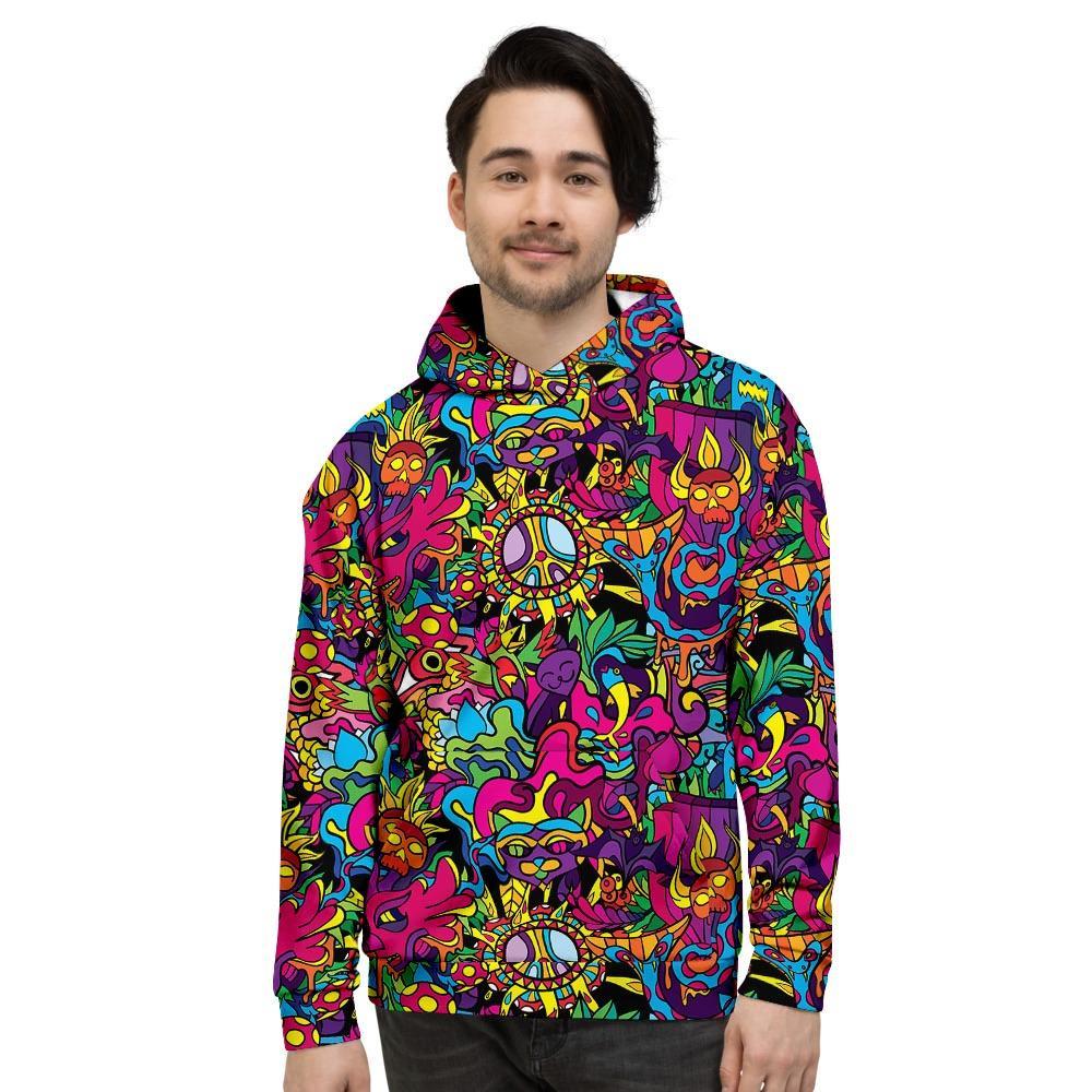 Tribal Trippy Men's Hoodie-grizzshop