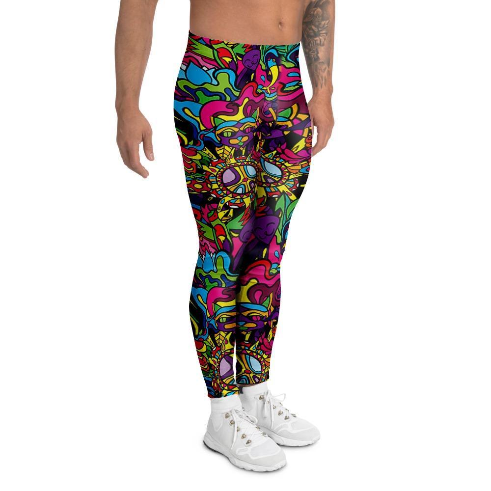 Tribal Trippy Men's Leggings-grizzshop