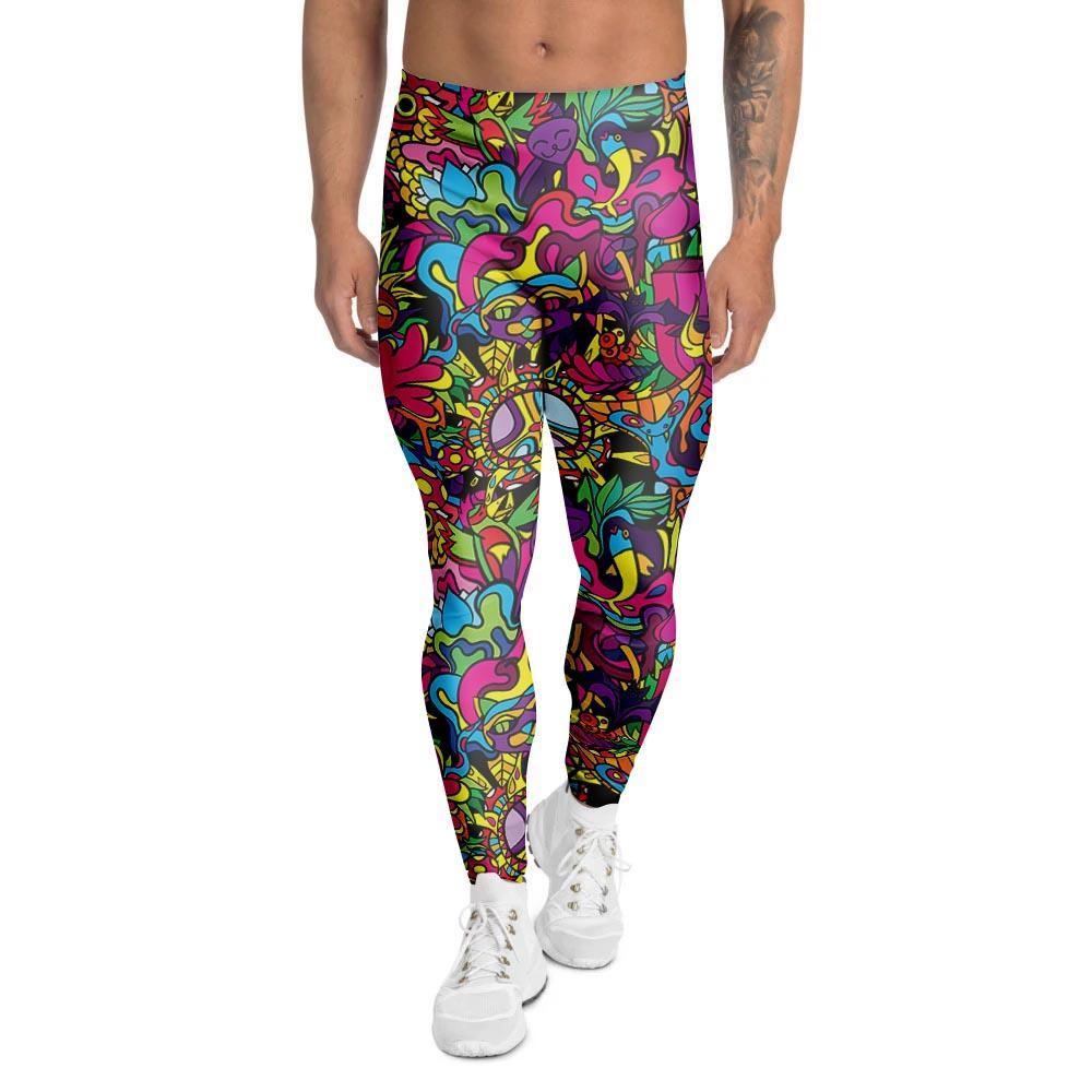 Tribal Trippy Men's Leggings-grizzshop