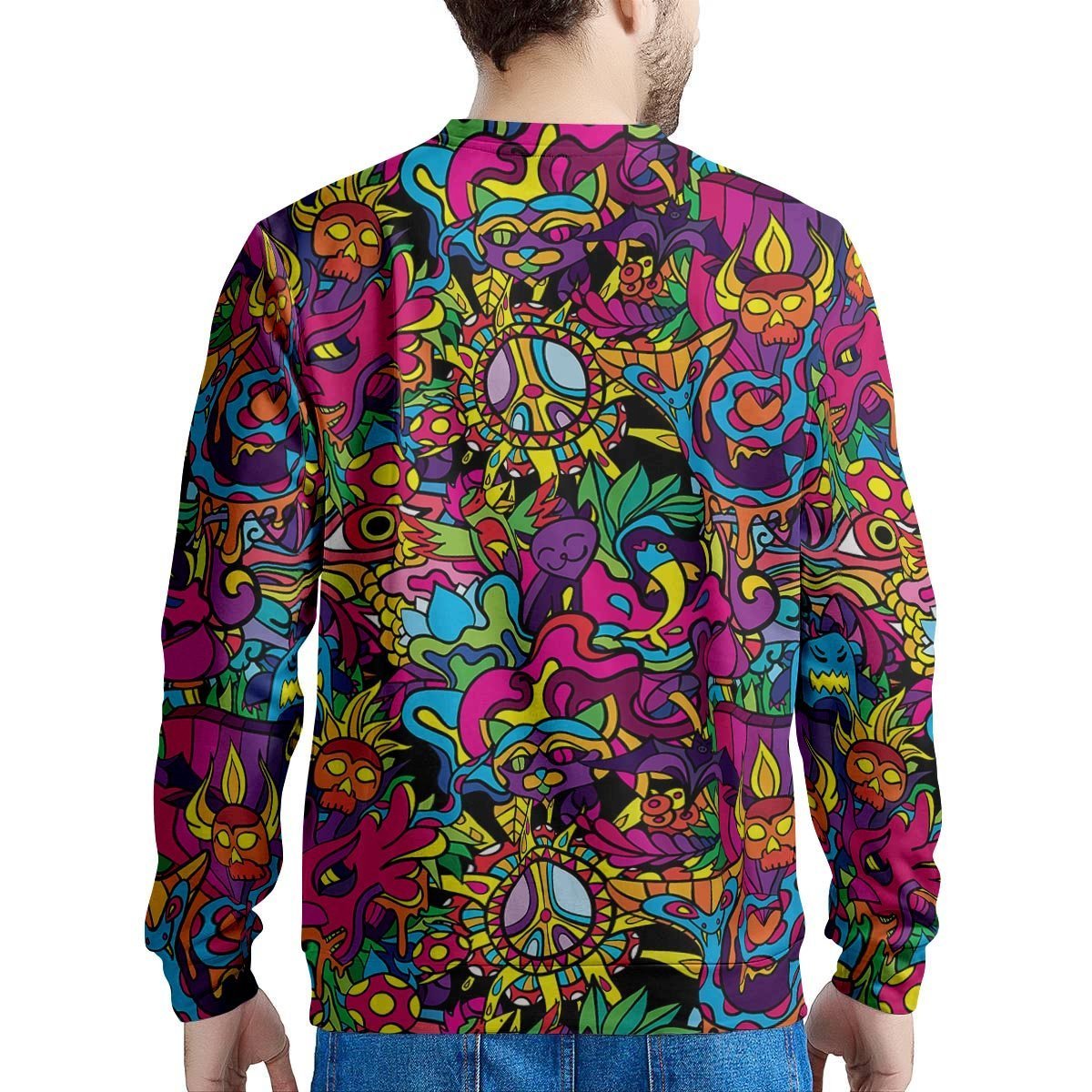 Tribal Trippy Men's Sweatshirt-grizzshop