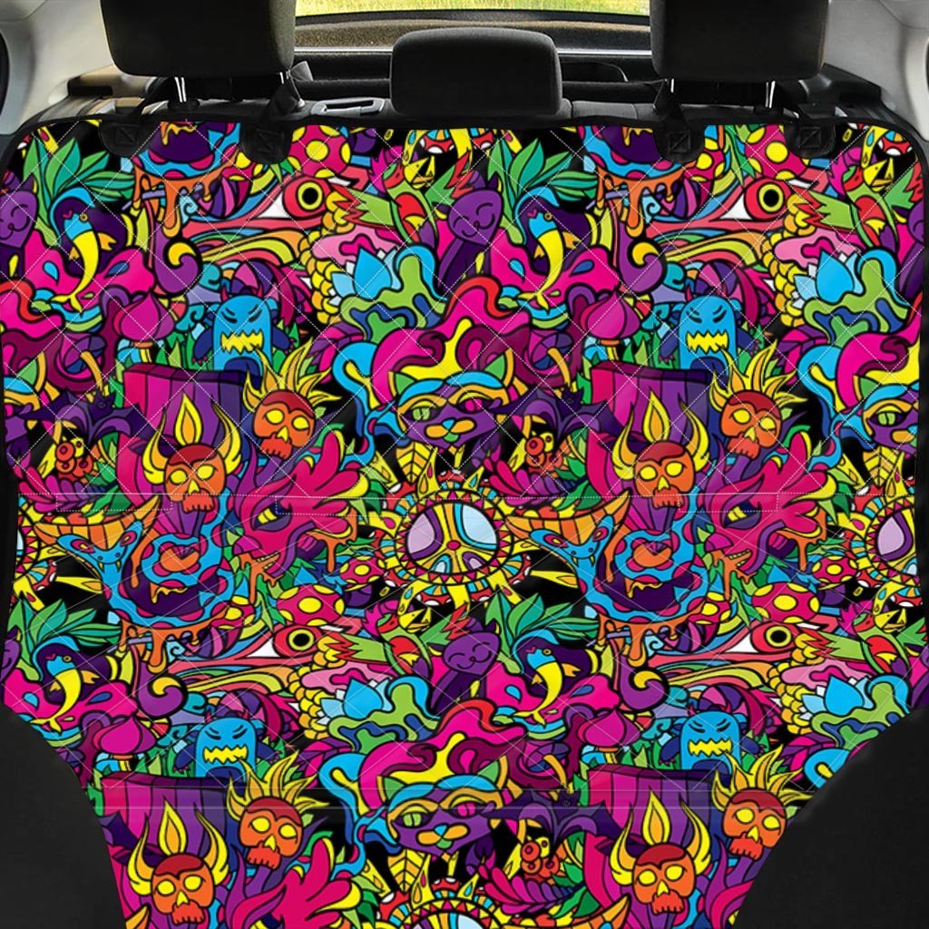 Tribal Trippy Pet Car Seat Cover-grizzshop