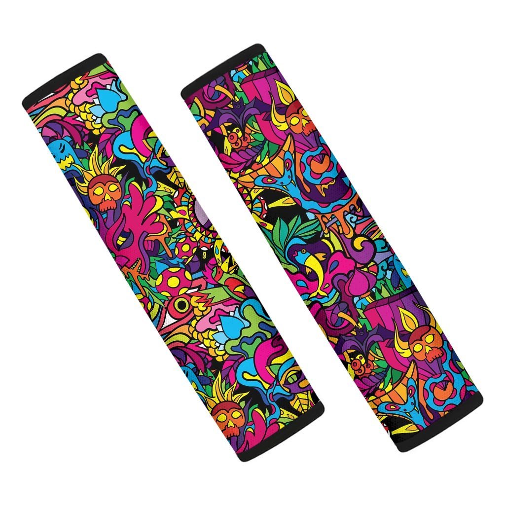 Tribal Trippy Seat Belt Cover-grizzshop