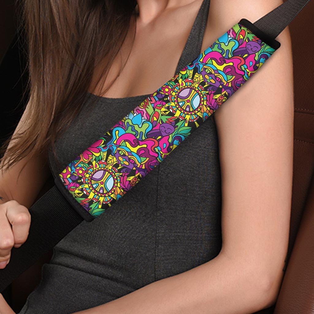 Tribal Trippy Seat Belt Cover-grizzshop