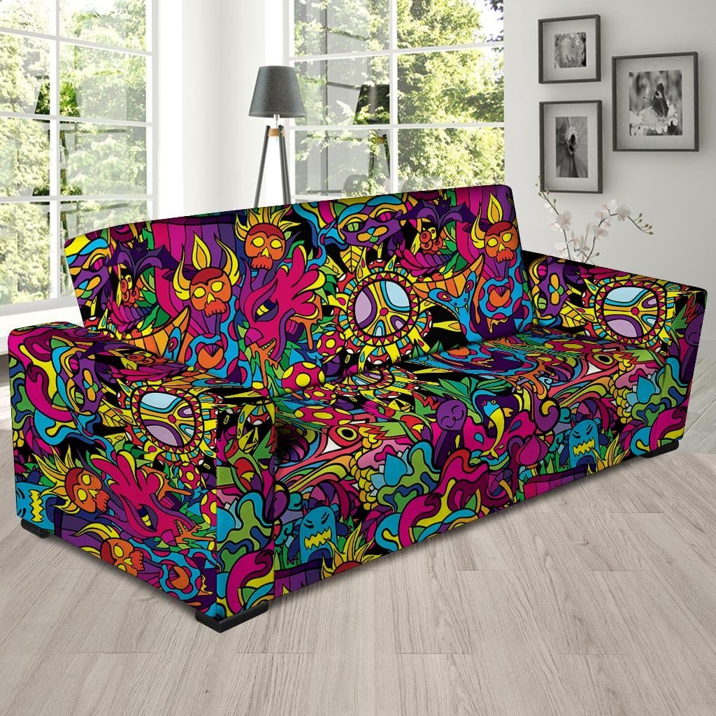 Tribal Trippy Sofa Cover-grizzshop