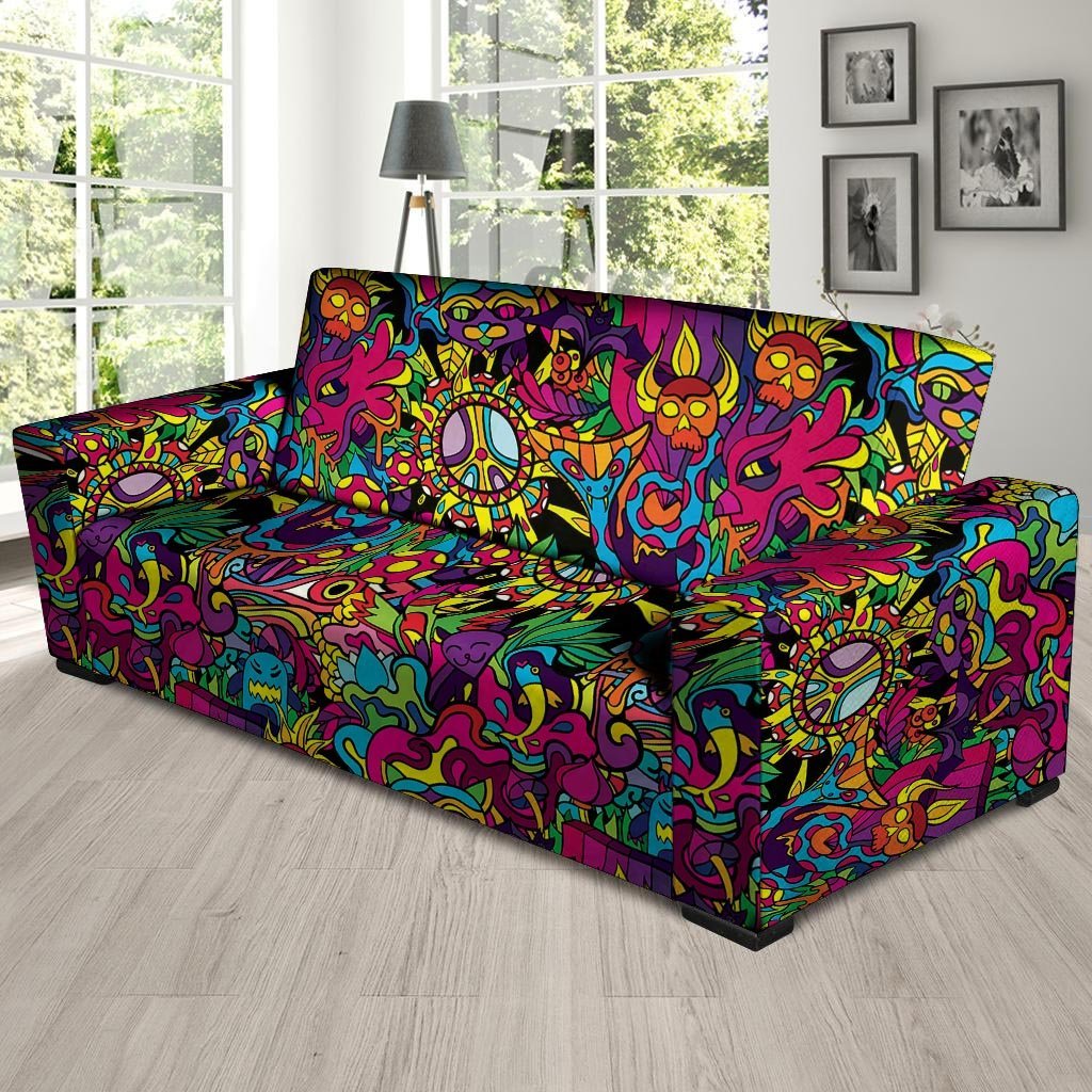 Tribal Trippy Sofa Cover-grizzshop