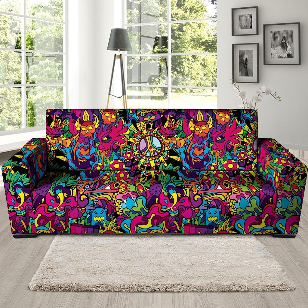 Tribal Trippy Sofa Cover-grizzshop