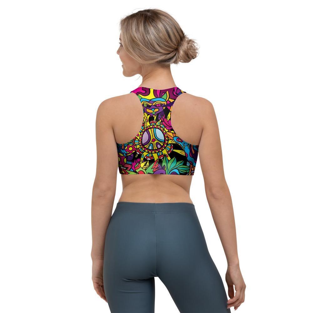 Tribal Trippy Sports Bra-grizzshop