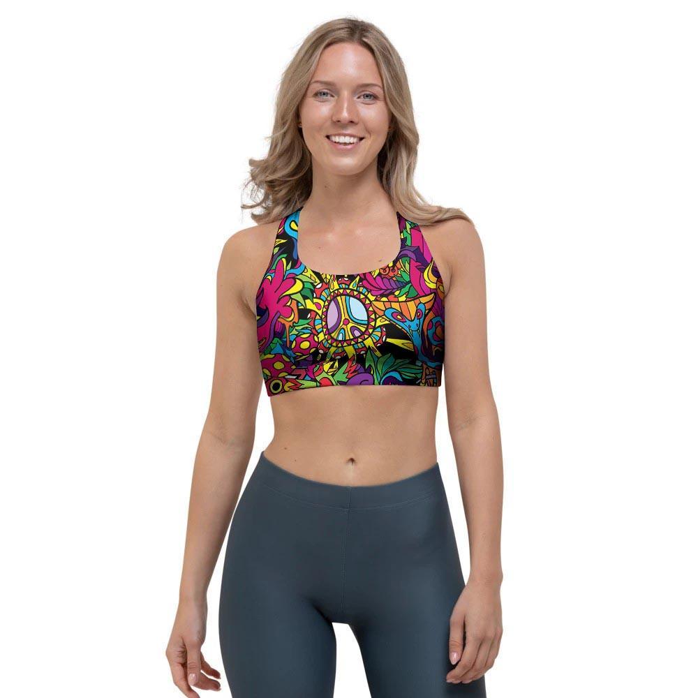 Tribal Trippy Sports Bra-grizzshop