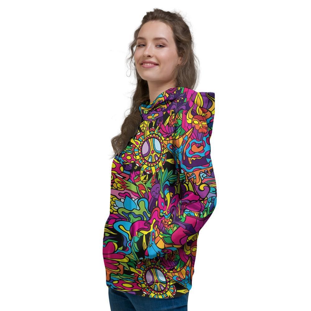 Tribal Trippy Women's Hoodie-grizzshop