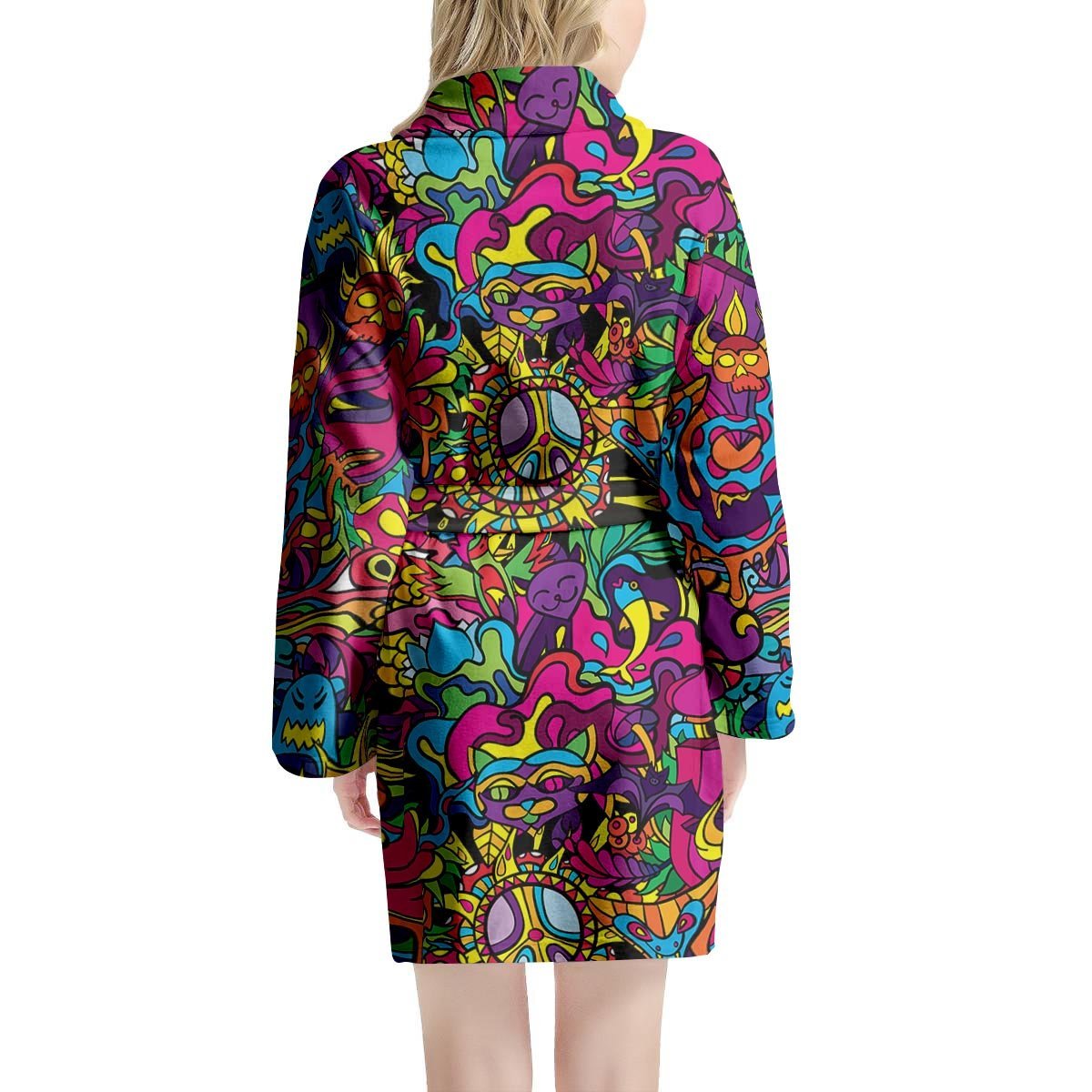 Tribal Trippy Women's Robe-grizzshop