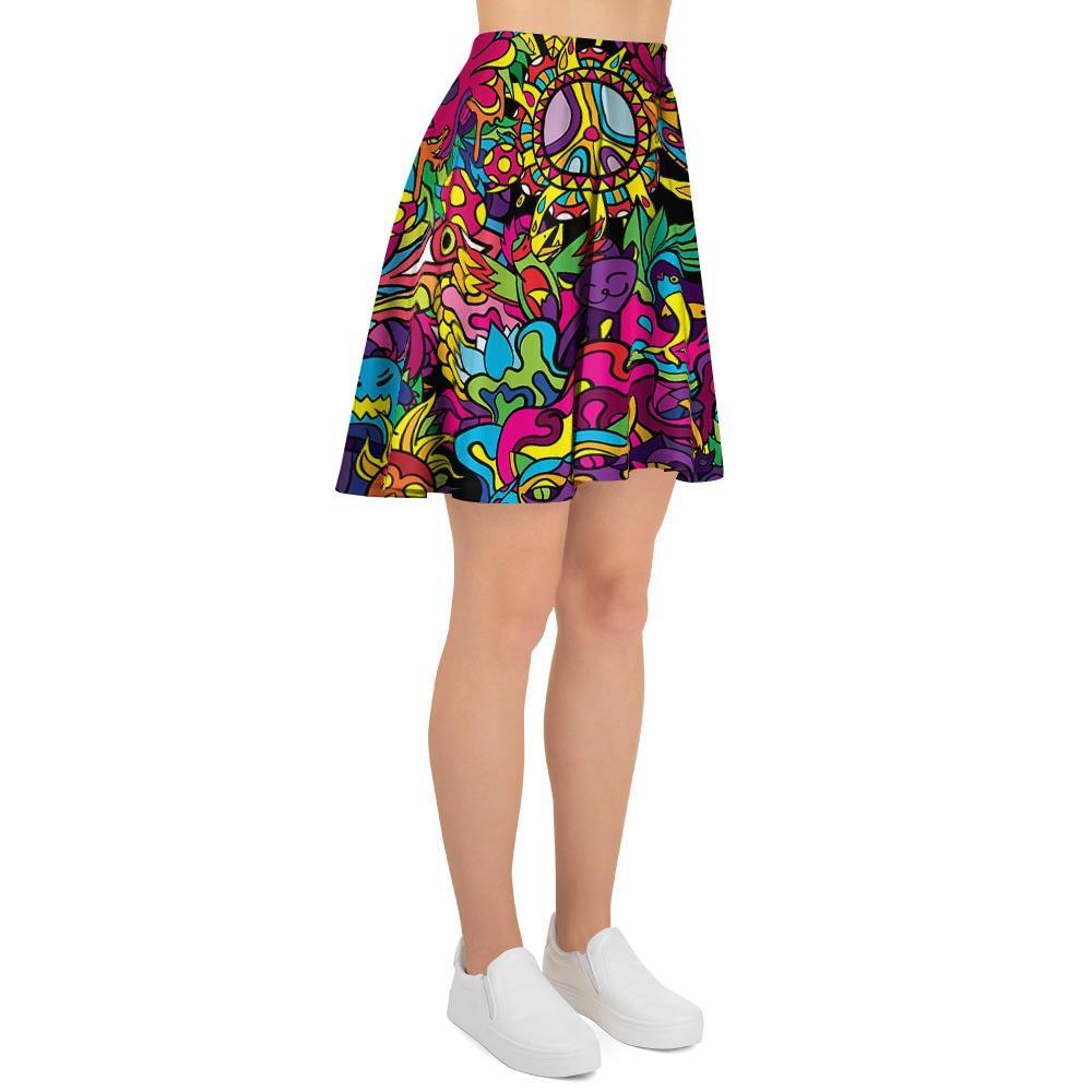 Tribal Trippy Women's Skirt-grizzshop