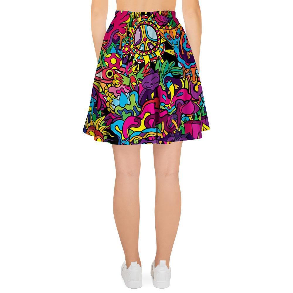 Tribal Trippy Women's Skirt-grizzshop