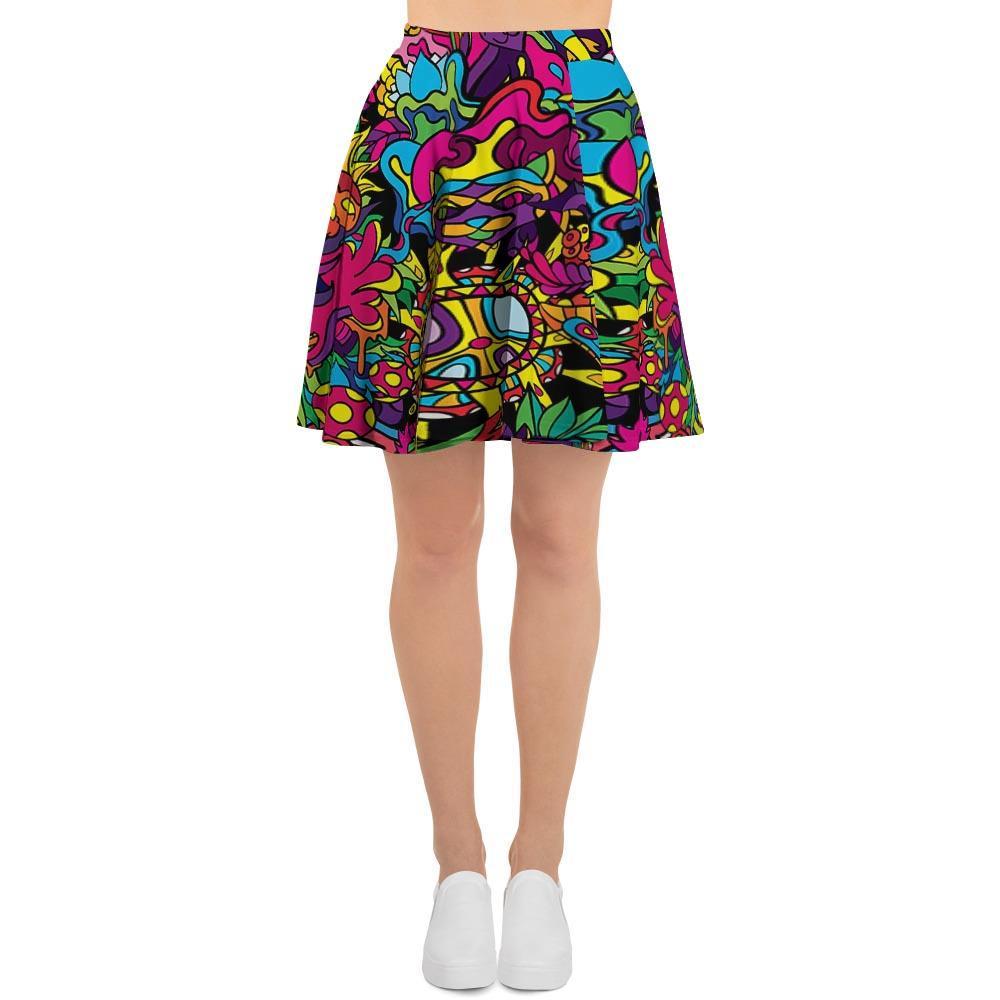 Tribal Trippy Women's Skirt-grizzshop