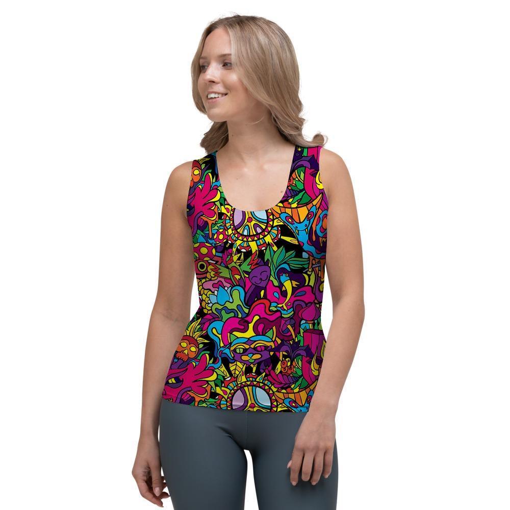 Tribal Trippy Women's Tank Top-grizzshop