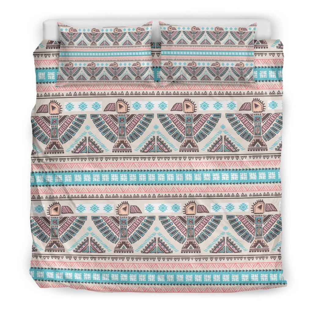 Tribal Native Indians American Aztec Navajo Print Duvet Cover Bedding Set-grizzshop