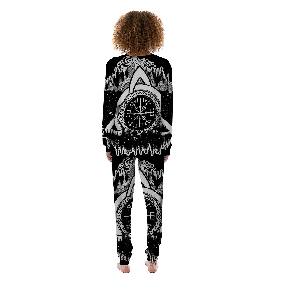 Trinity Knot Viking Celtic Print Women's Pajamas-grizzshop