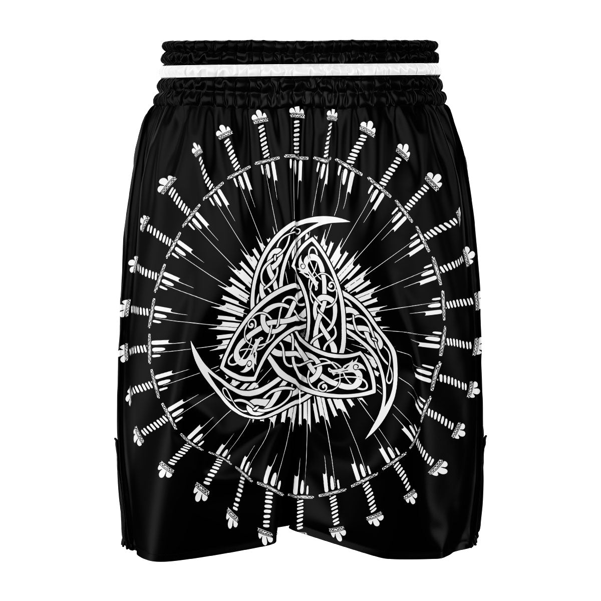 Triple Horn Of Odin Viking Print Boxing Shorts-grizzshop