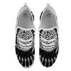 Triple Horn Of Odin Viking Print White Athletic Shoes-grizzshop