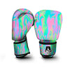 Trippy Abstract Holographic Print Boxing Gloves-grizzshop