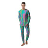 Trippy Abstract Holographic Print Men's Pajamas-grizzshop