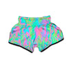 Trippy Abstract Holographic Print Muay Thai Boxing Shorts-grizzshop