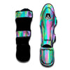 Trippy Abstract Holographic Print Muay Thai Shin Guards-grizzshop