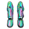 Trippy Abstract Holographic Print Muay Thai Shin Guards-grizzshop