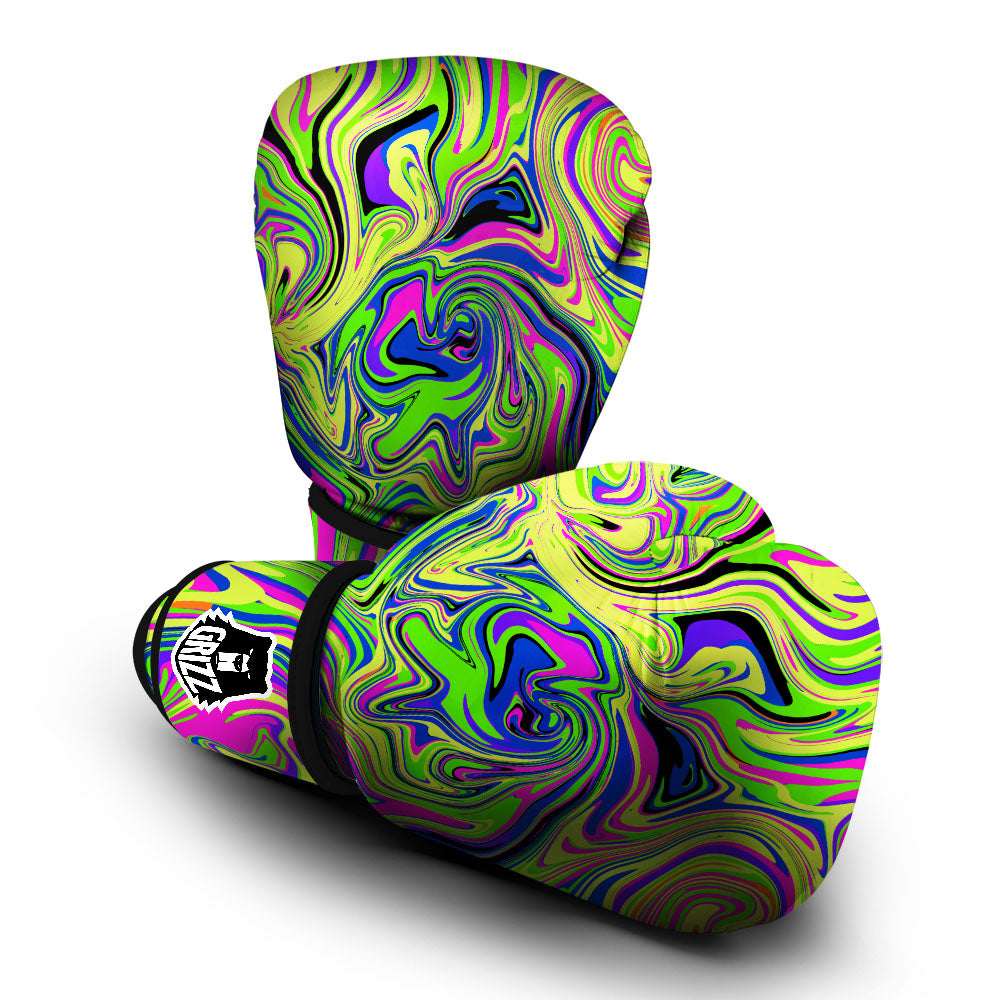 Trippy Abstract Neon Print Boxing Gloves-grizzshop