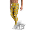 Trippy Abstract Psychedelic Emoji Print Men's Leggings-grizzshop