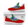 Trippy Alien Crazy Print White Athletic Shoes-grizzshop