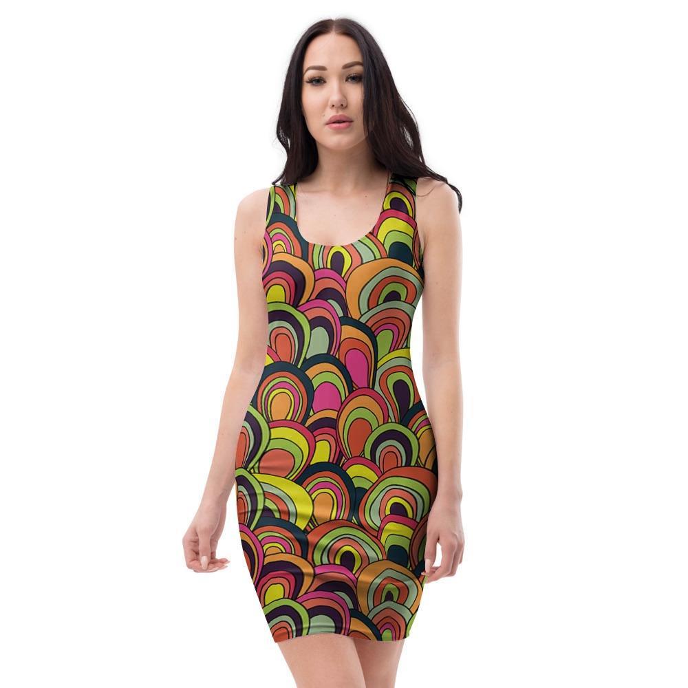 Trippy Bodycon Dress-grizzshop