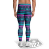 Trippy Ethnic Aztec Print Men's Leggings-grizzshop