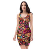 Trippy Hippie Bodycon Dress-grizzshop