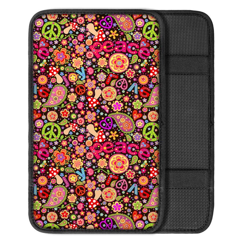 Trippy Hippie Car Console Cover-grizzshop