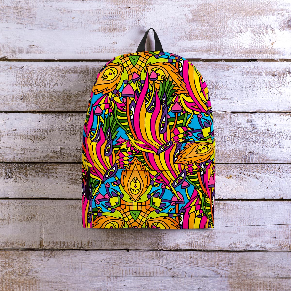 Trippy Hippie Flame Psychedelic Backpack-grizzshop