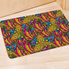 Trippy Hippie Flame Psychedelic Door Mat-grizzshop