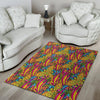 Trippy Hippie Flame Psychedelic Floor Mat-grizzshop